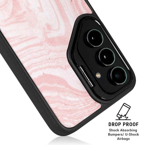 Pink Marbling Galaxy S24 Plus Kickstand Case